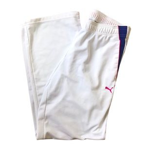 PUMA | Vintage White Side Stripe Sweatpants